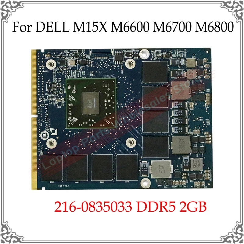 

Видеокарта для Dell M6000 216-0835033 DDR5 2 ГБ для DELL M15X M6600 M6700 M6800