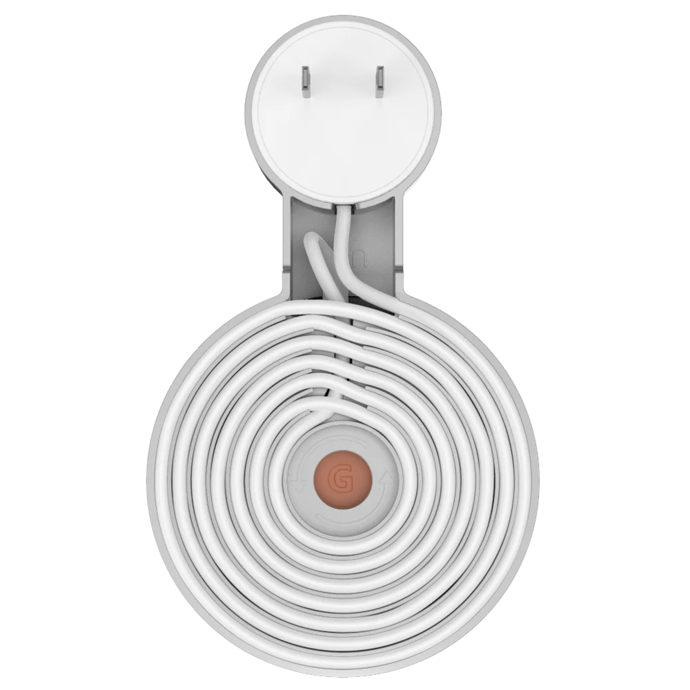 Outlet Wall Mount Houder voor Google Home Mini (1e generatie) Google Nest Mini (2e generatie) Snoerbeheer voor Google Mini Smart Speaker