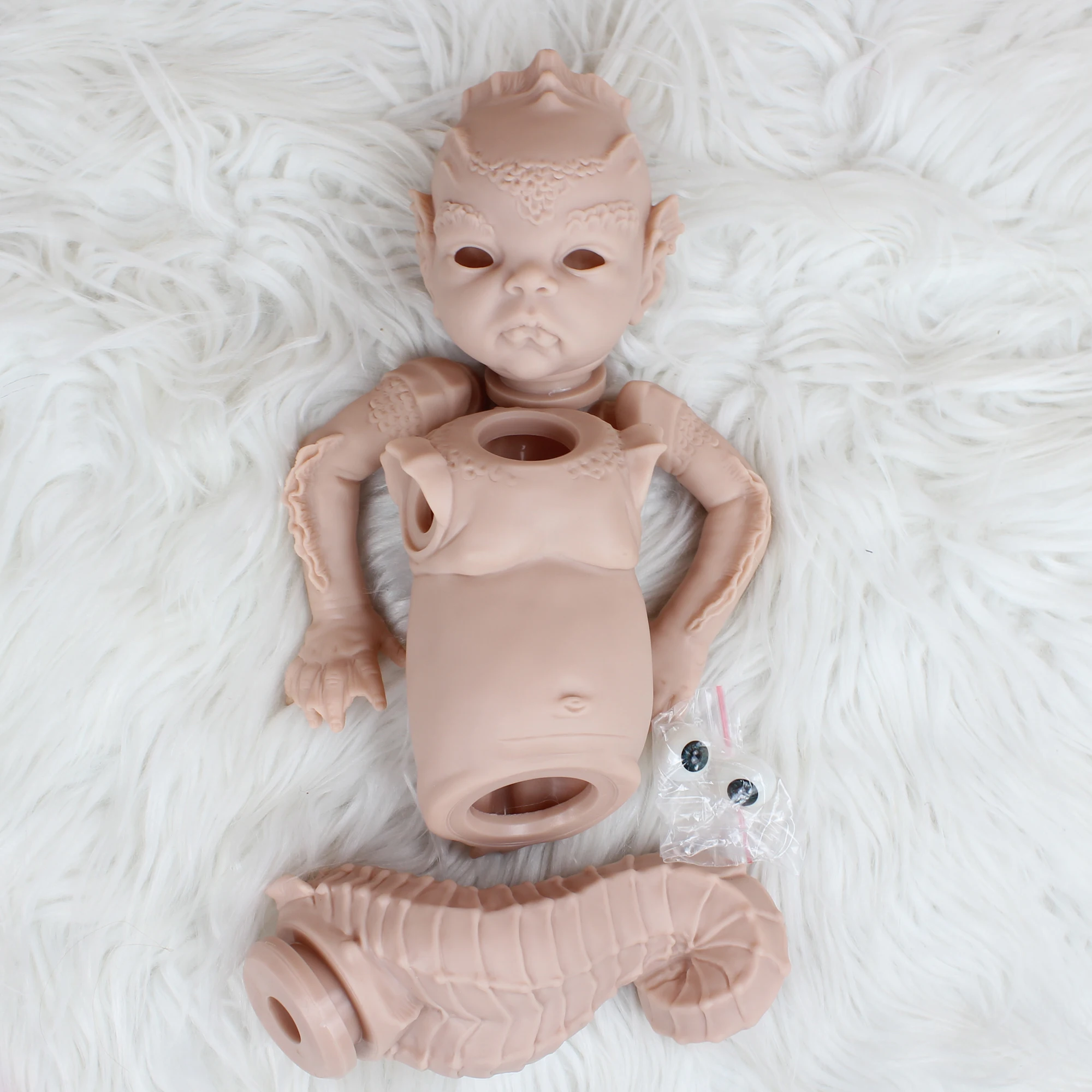 20 Inch Prinses Atlantyss Reborn Baby Accessoires Diy Blank Hippocampus Kit Verse Kleur Zachte Unpainted Onvoltooide Pop Deel