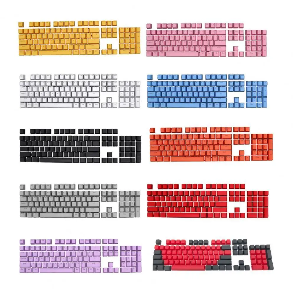 104Pcs Key Caps Backlight Keyboard Accessory ABS Universal OEM Keycaps Replacement