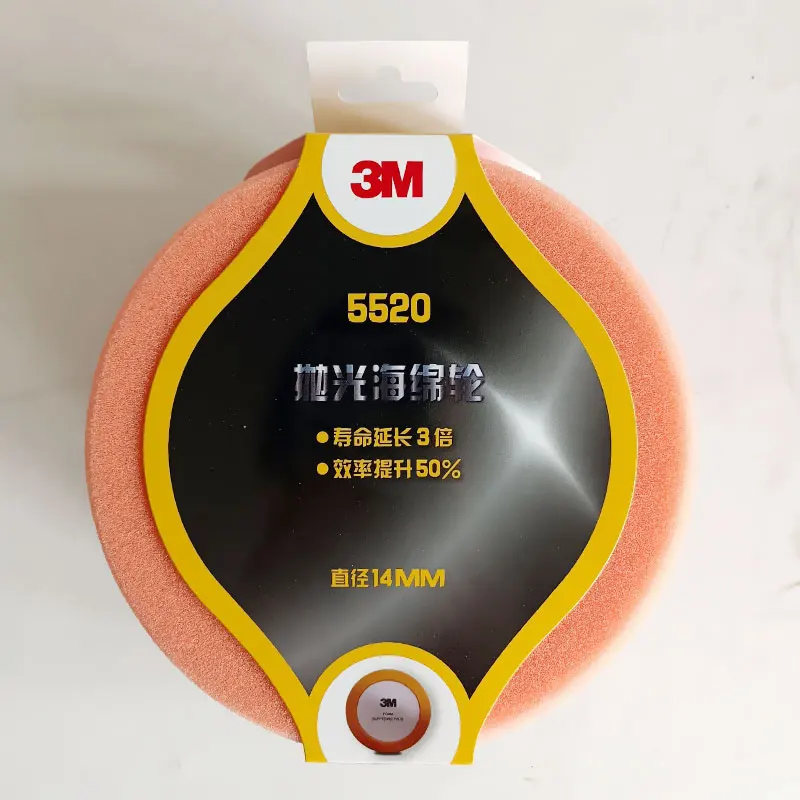 3M5520 Car Polishing Sponge Pads Kit Foam Pad Buffer Kit Polishing Machine Wax Pads for Removes Scratches