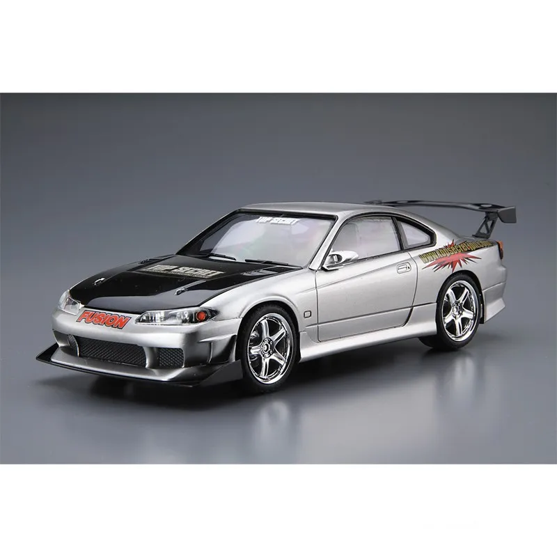 Aoshima 05874 1/24 TOPSECRET S15 SILVIA 99 Racing Vehicle Car Handmade Hobby Toy Plastic Model Building Assembly Kit