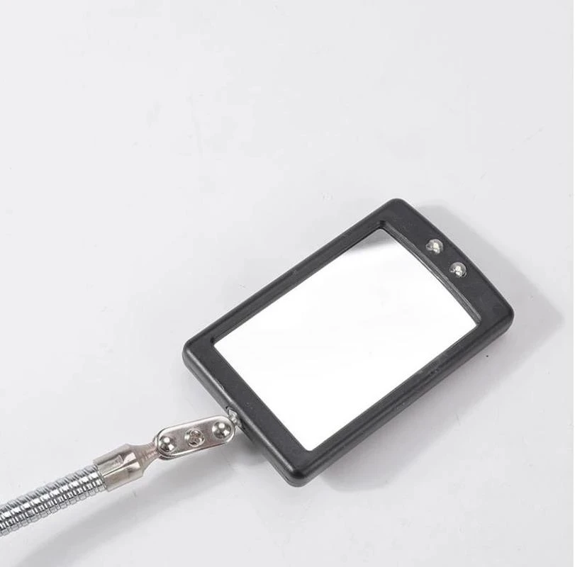 Auto LED Light Extendible Inspection Mirror Endoscope Car Chassis Angle View Automotive Telescopic Detection Tool Equipment