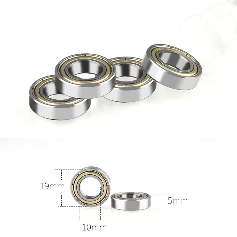 Roulements à billes en acier 6800zz/6800RS, 4 pièces, 5x19x10mm, à gorge profonde, à paroi mince