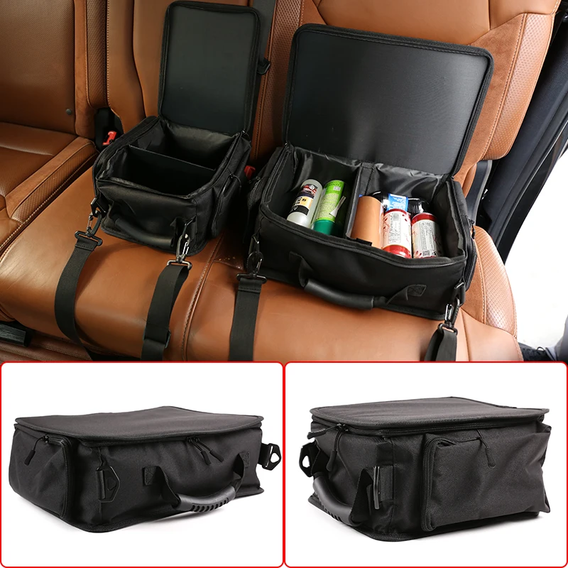 Truck SUV MPV Car Under Seat Multifunction Black Storage Bag,Universal Portable Storage Box For Land Rover Defender Accessories