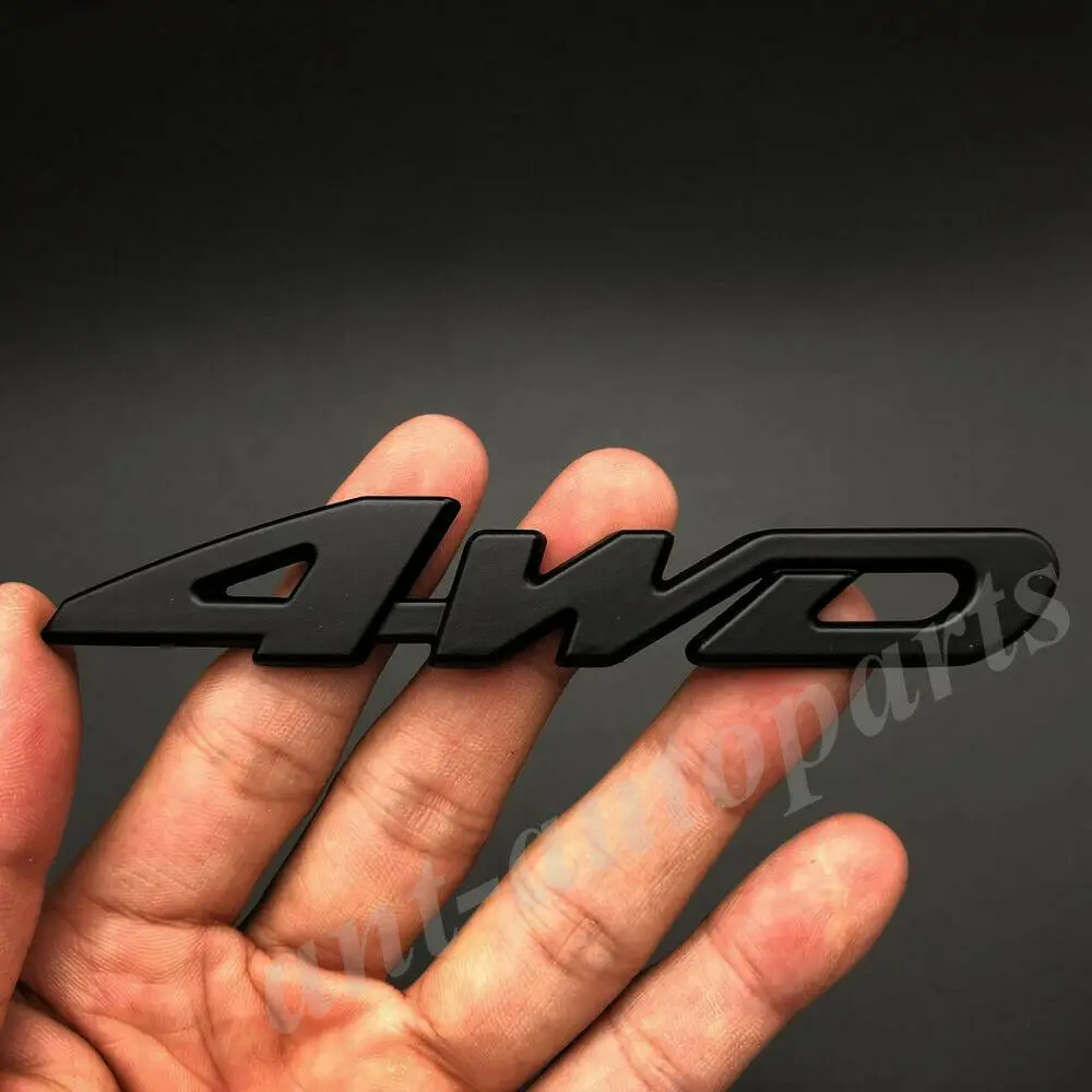 

Металлический матовый черный 4WD V6 винтажный багажник автомобиля эмблема значок наклейки наклейки