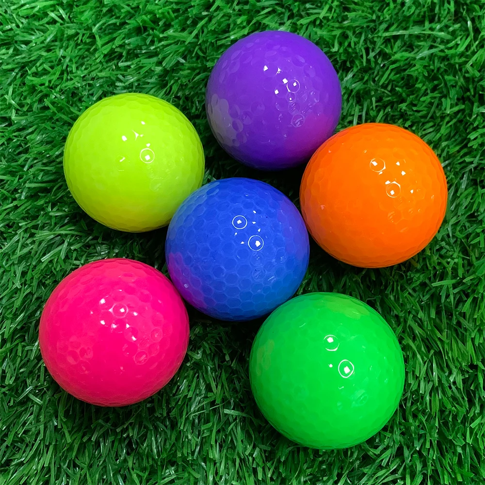 1 Pcs Mini Novelty Color Golf Training Balls Gift