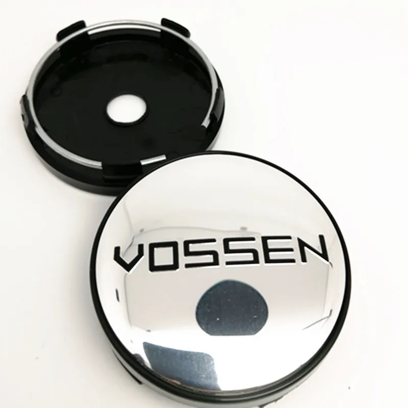 4pcs 60mm Wheel Center Caps Hub Vossen Precision Rims Cover Emblem 56mm Hubcaps Sticker Badge for A4 R8 TT 13523a RS7 GT-R CTS-V