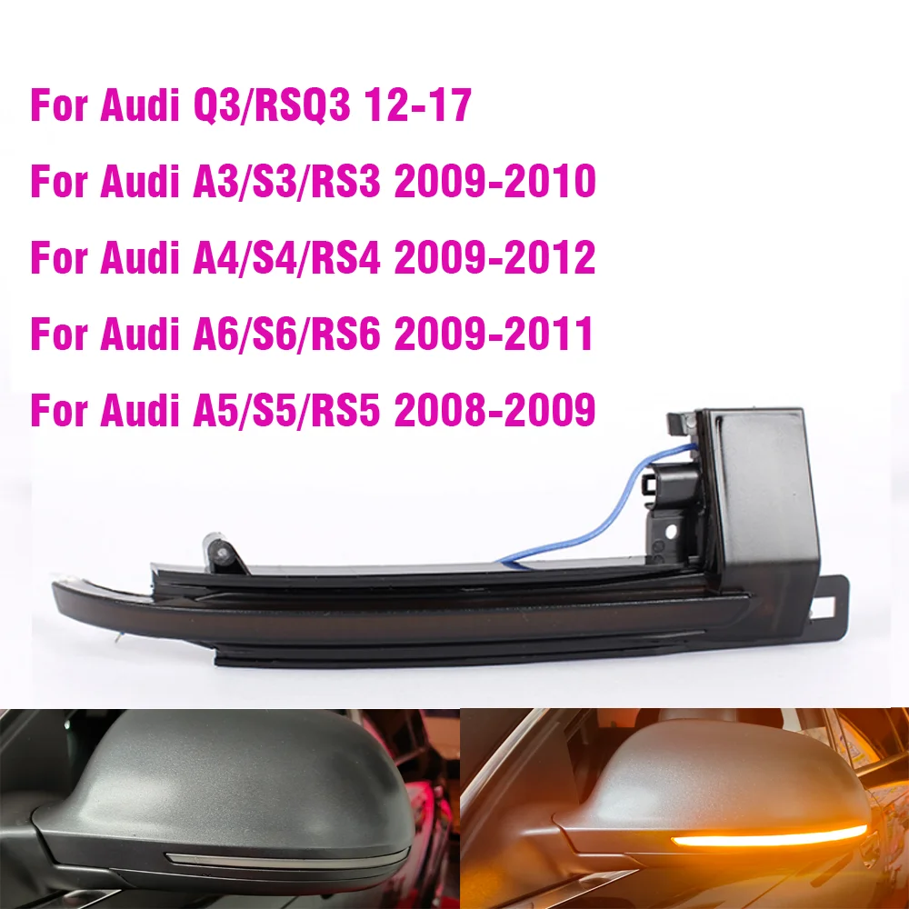 

Dynamic Blinker Mirror Light for Audi A3 8P A4 A5 B8 Q3 A6 C6 4F S6 LED Turn Signal Side Indicator SQ3 A8 D3 8K