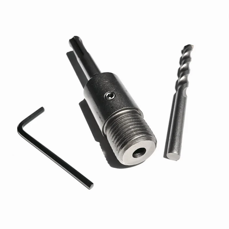 1PC 110mm extension rod adapter from M22 to SDS plus/four hollow Square shank for match electric hammer TCT tipped wall hole saw