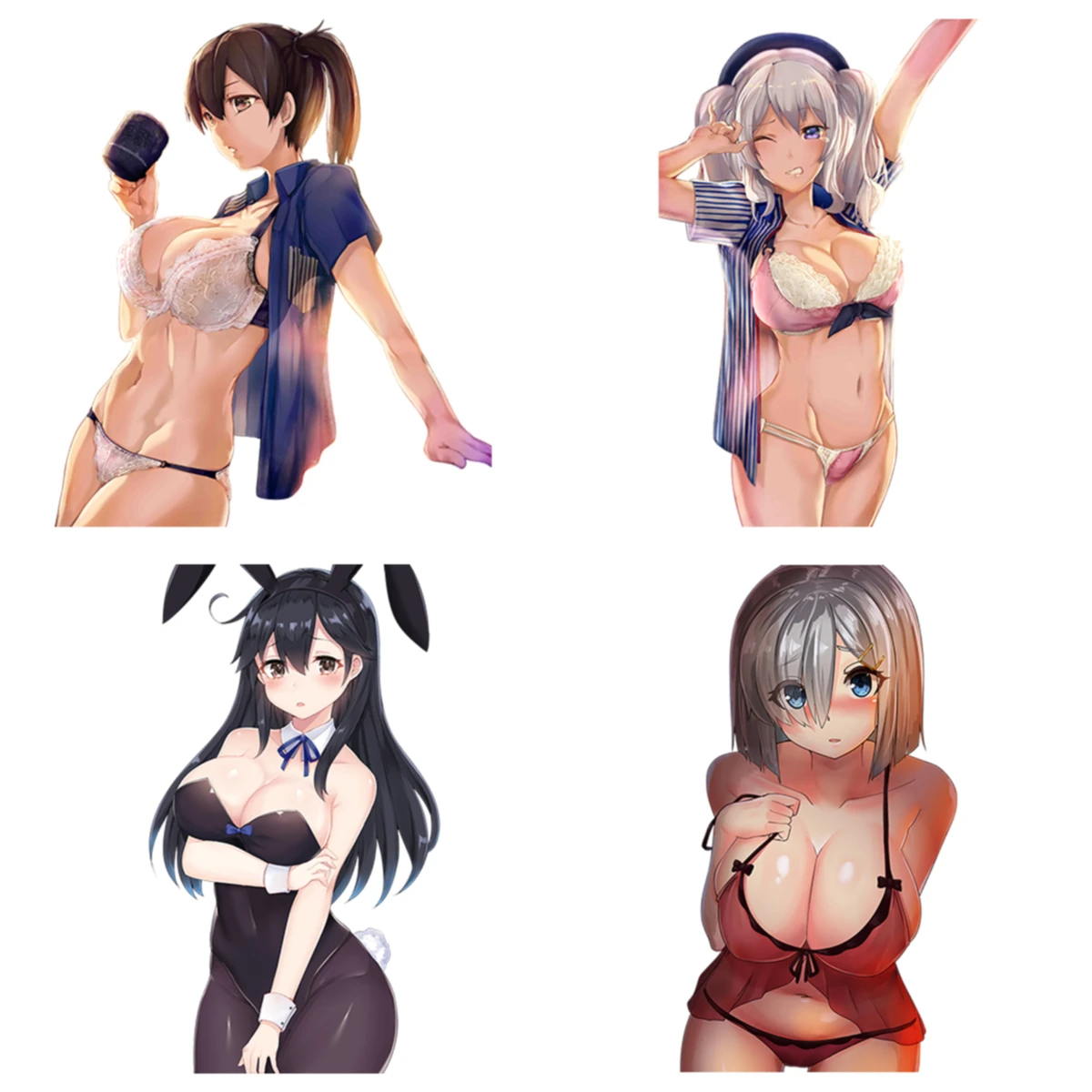 Cute Car Stickers Anime Sexy Beauty Girl Kantai Collection for Hamakaze Car Stickers and Decals Styling Accessories Vinyl PVC
