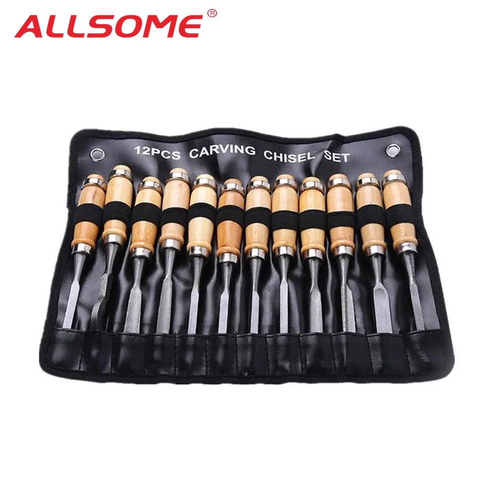 

12pcs DIY Woodcut Knife Scorper Wood Carving Chisel Tools Woodworking Hobby Arts Crafts Nicking Cutter Graver Scalpel Pen