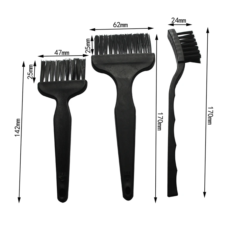 Imagem -02 - Escova Anti-estática Esd Seguro Conjunto de Escova de Limpeza de Nylon para o Telefone Móvel Tablet Pcb Bga Reparação Trabalho de Limpeza