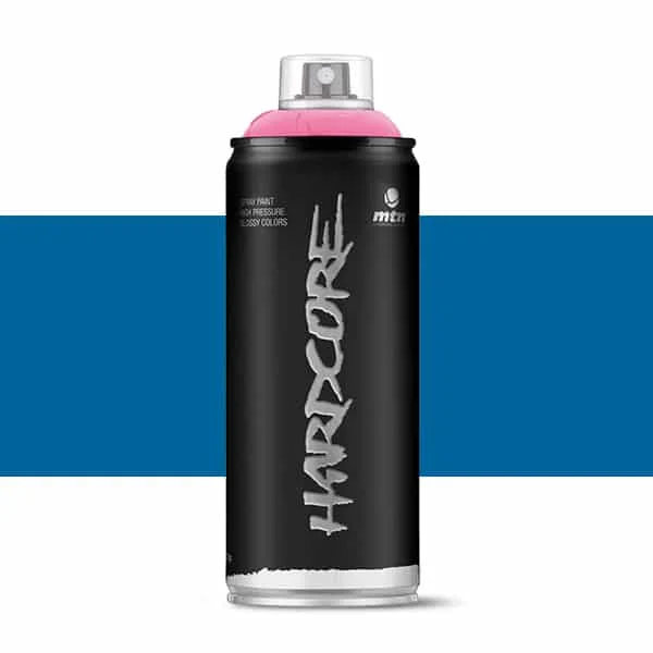 Spray paint MTN Hardcore dark blue Color 400ml high pressure quick dry glossy finish great strength