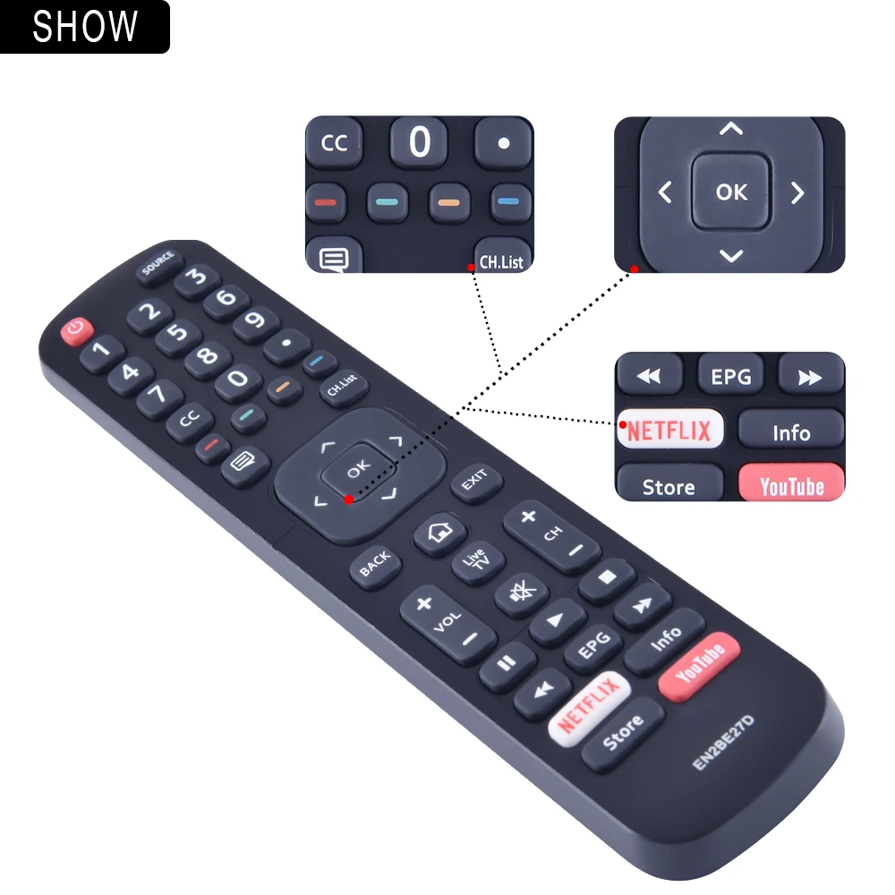 ใหม่ Original EN2BE27D สำหรับ Hisense DEVANT ทีวีจอแอลซีดีรีโมทคอนโทรล