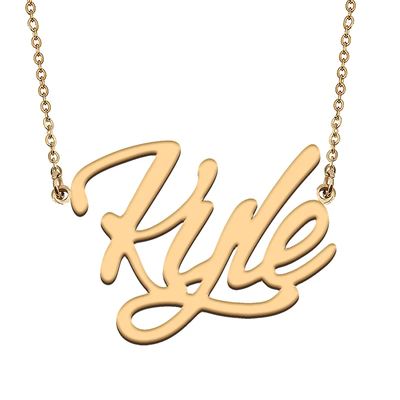 

Kyle Custom Name Necklace Customized Pendant Choker Personalized Jewelry Gift for Women Girls Friend Christmas Present