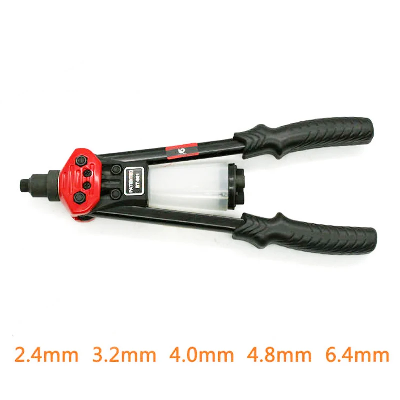 SUBAO BT801 Double Hand Manual Blind Rivet Gun BT801 Nails Rivets Riveter Riveting Tool for 2.4 3.2 4.0 4.8 6.4mm