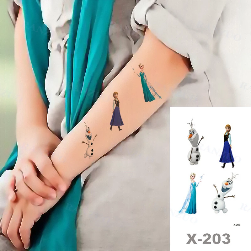 Waterproof Temporary Tattoo Stickers Star Fashion Small Tattoo Lovely Anime Stickers for Kids Sticker Tattoos and Body Art Cute