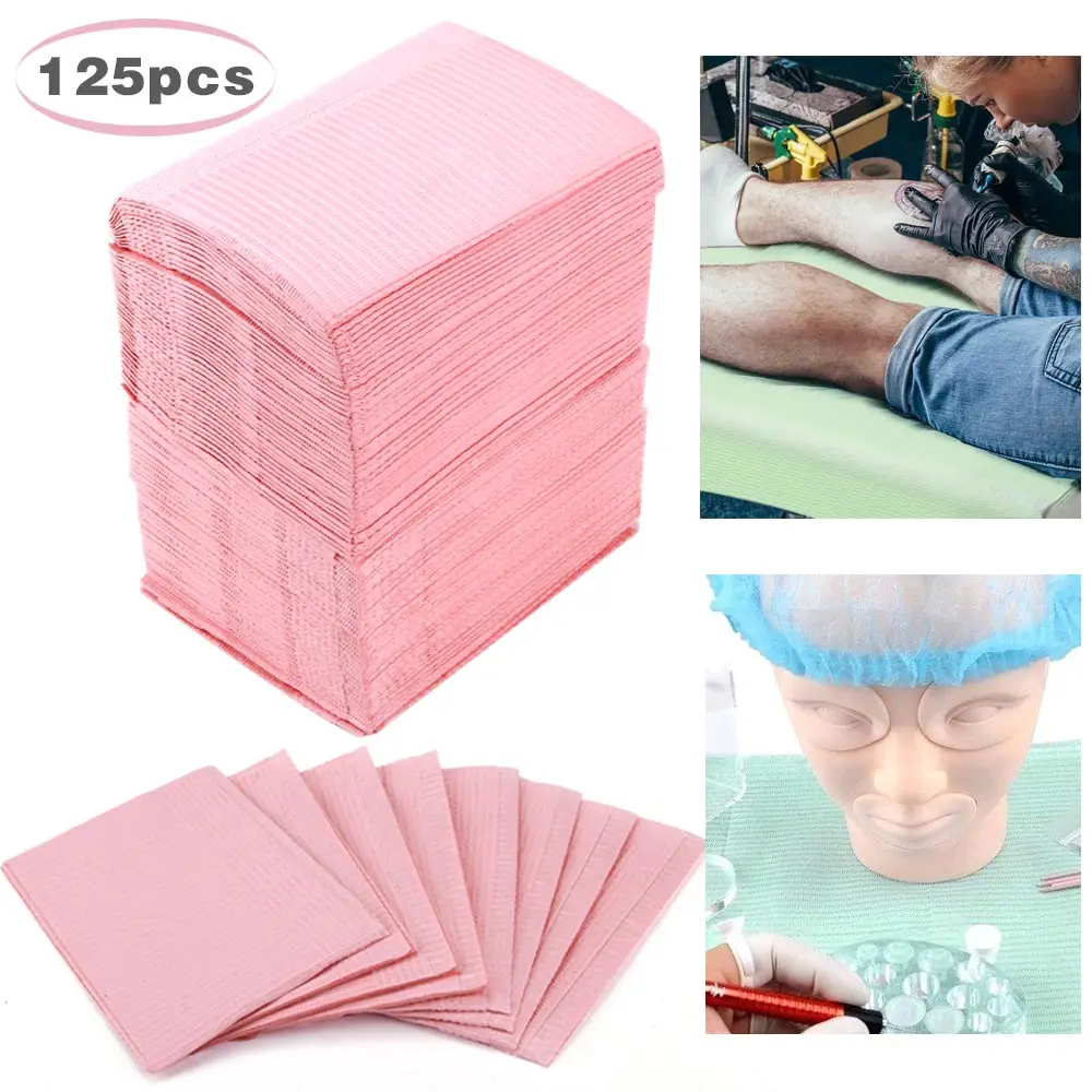 5/125Pcs Disposable Tattoo Clean Pad Waterproof Medical Tattoo Cover Double Layer Sheets Vaseline Permanent Tattoo Accessories