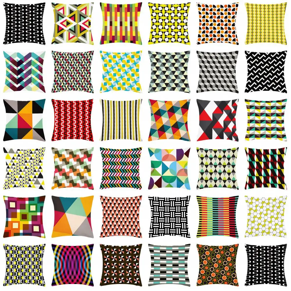 Nordic Geometric Pillowcase Pillow Cases for Bed Sleeping Car Cushion Cover Sofa Throw Pillows Cover Home Decoration 45x45cm 50
