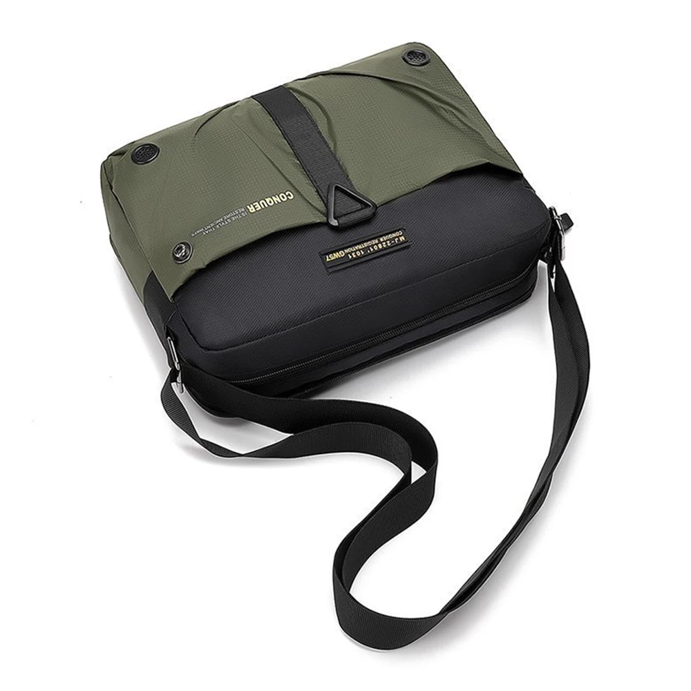 Men Messenger Bag Waterproof Nylon Small Satchel Shoulder Bags Casual Travel Crossbody Sling Flap For Male Belt Handbag