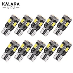 10pcs Super luminoso Canbus errore gratuito T10 w5w 194 Auto luce Led veicolo lampada giallo rosso caldo bianco ghiaccio blu 12V DC per Auto lampadine