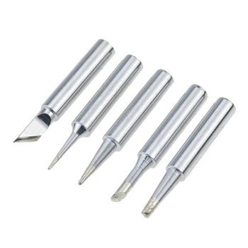 5Pcs I+B+K+2.4D+3C soldering iron copper 900M soldering iron head set inside hot bare copper electric soldering iron tip