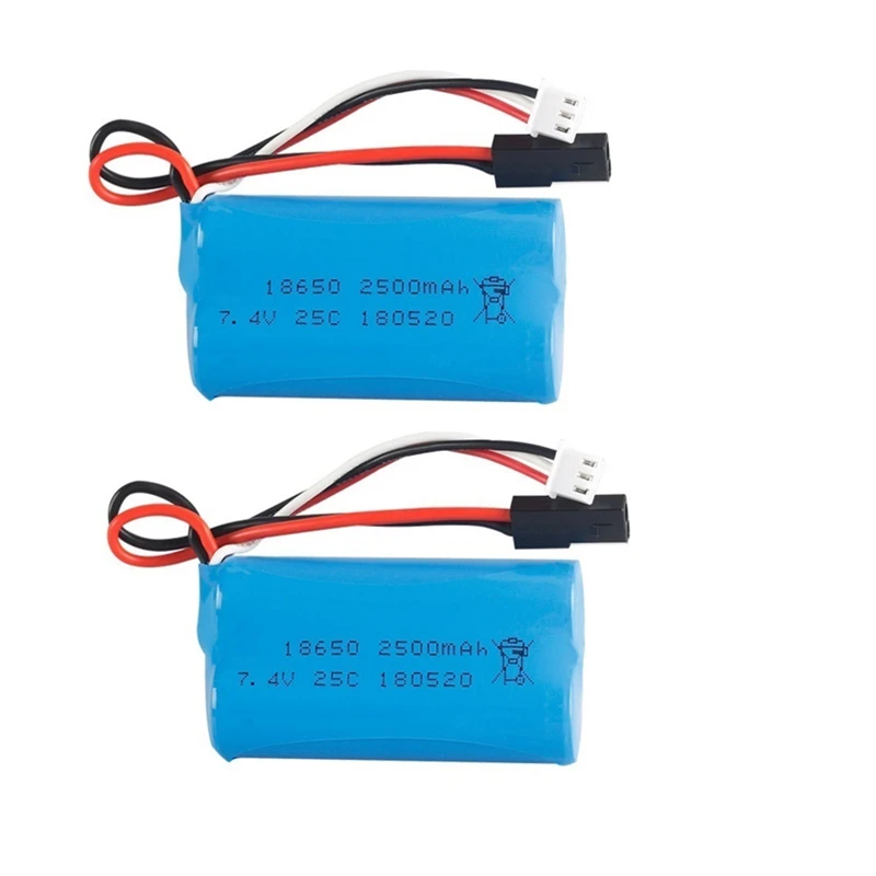 Batteria agli ioni di litio 18650 7.4V 2500Mah 25C per MJX T40 T40C F39 F49 T39 Syma 822 RC elicottero Drone parte per BG1518 BG1513 BG1515