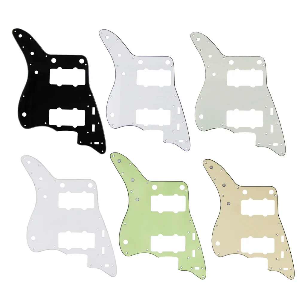 1PCS Black/Cream Electric Guitar Pickguard Jazzmaster Pickguard Scratch Plate for MIJ Japan Jazzmaster Style Guitar Accessories