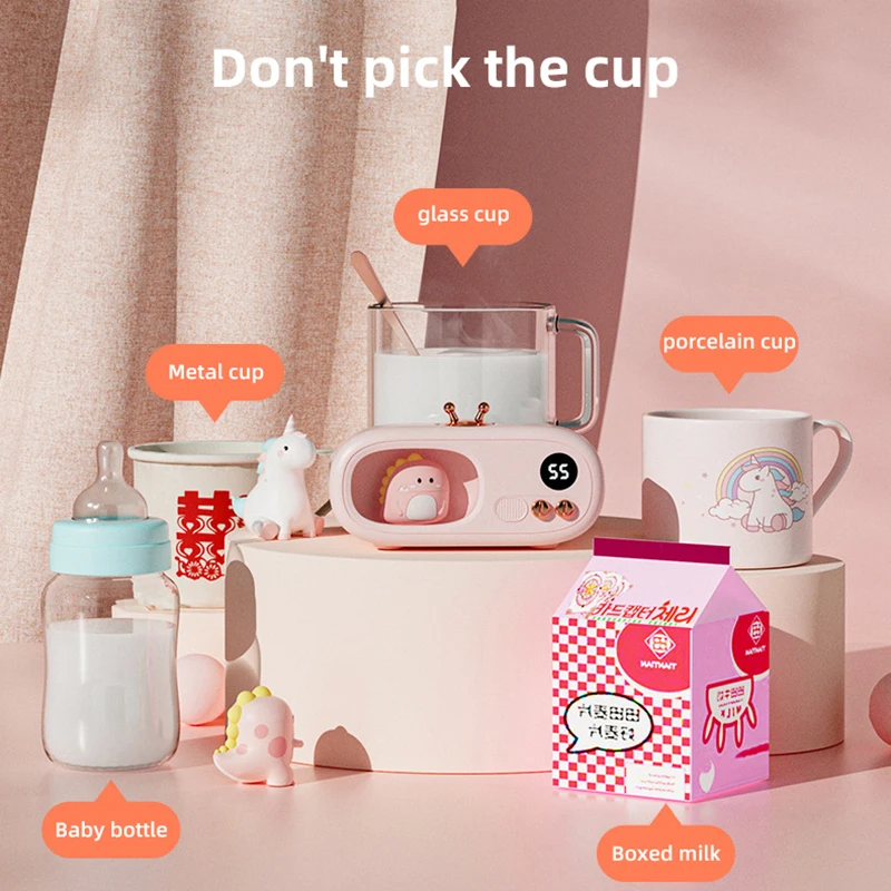 Calentador de tazas de 220V para mascotas, posavasos de calefacción termostático inteligente, almohadilla térmica para leche, té y café, estera calentadora para regalo de amigos