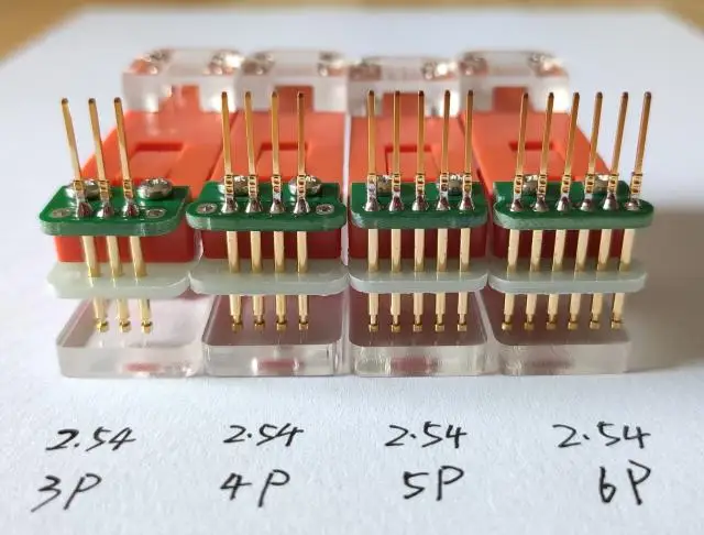 2.54mm Single Row Burn-in Fixture Clamp PCB Debug Download STM32 STC JLink Wireless