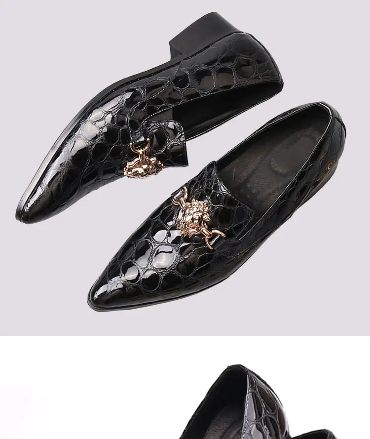 Sommer Neue muster Männer der Schuhe Wies Kalb schuhe Büro Kleid schuhe Krokodil druck Luxus Hochzeit schuhe – Detail 2