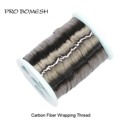 Pro Bomesh 5Spools/Lot 1.5m/Spool Carbon Fiber Wrapping Thread Spinning Rod Casting Rod DIY Fishing Rod Building Material Repair