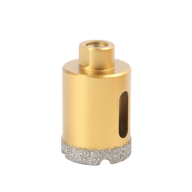 6-65mm 1PC M10 Thread Shank Dry Vacuum Brazed Diamond Drilling Core Bit For Drilling on Ceramic Tile Hole Saw Granite Marble