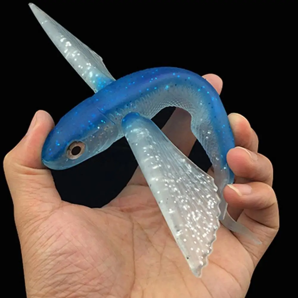 1PC Bionic Flying Fish Saltwater Fishing Lure For Kingfish/Tuna/Mackerel/Marlin/Mahi Mahi Fishing Accessories PVC 21CM Baits