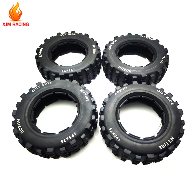 

XJM Racing Off-road Tires Big Tread Tire Skin Kit for 1/5 Losi 5ive T Rofun Rovan LT Kingmotor X2 DDT FID DBXL RC CAR PARTS