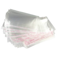 OPP Resealable Cellophane Poly Bags Clear Self Adhesive Seal Plastic Transport Packaging Masks Individually Packaged