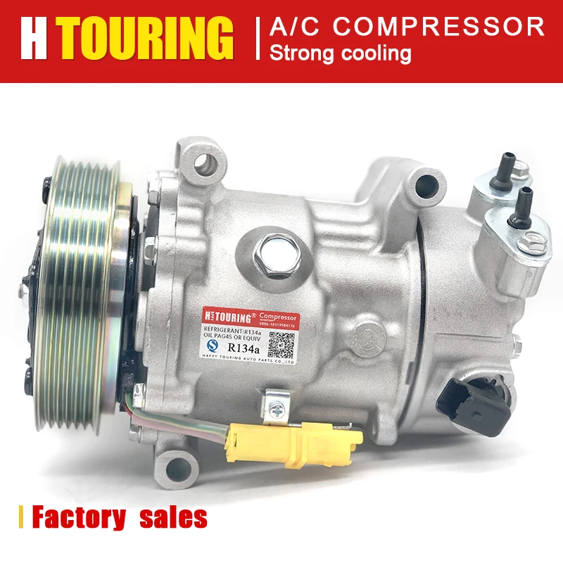 

AC Compressor For Peugeot 207 307 408 Citroen C2 C4 Sd6c12 9659875780 6453QJ 6453QK 6453WK 6453WL 96519109 96598757 9678656080