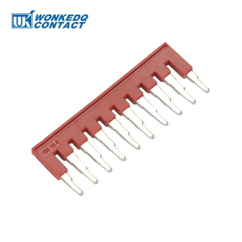 1Pc FBS 10-6 Jumper 2/3/4/5/10 Contacts PT4 ST4 Din Terminal Block Wire Connector Plug-In Bridge FBS2/FBS3/FBS4/FBS5-6 FBS10-6