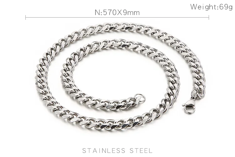 Kalen O-förmigen Kette Link Großhandel Einfache Retro Stil männer Edelstahl Zarte Halskette Schmuck – Detail 4