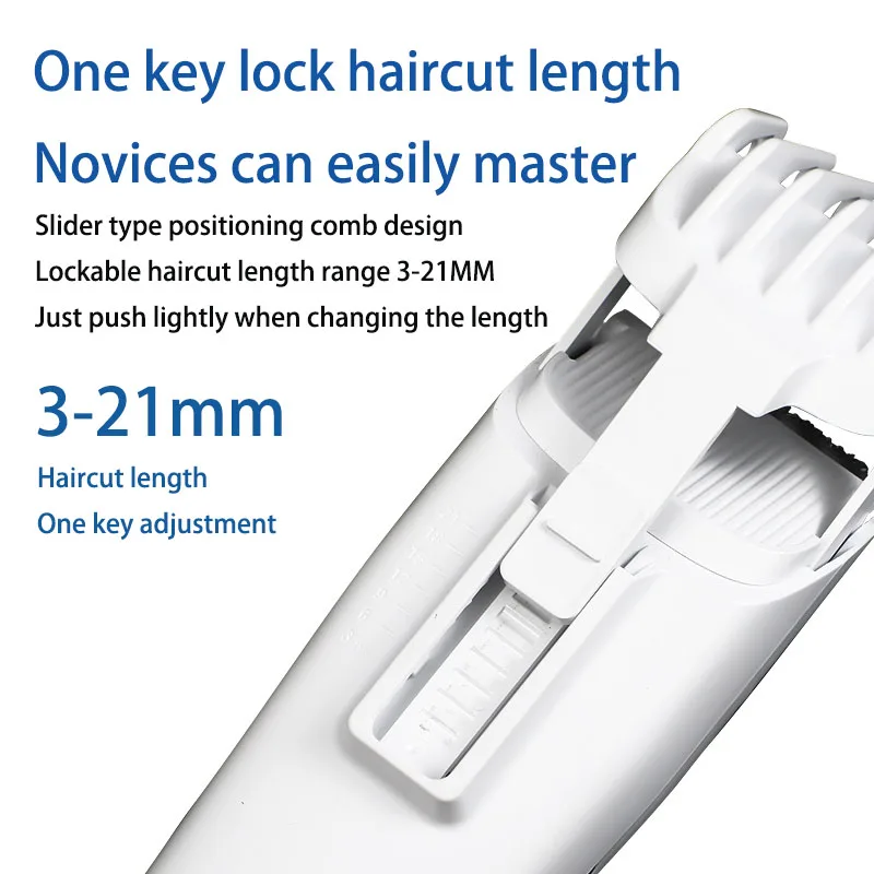 Cortador de cabelos elétrico usb, duas velocidades, cerâmica, carregamento rápido, aparador de cabelo, máquina profissional recarregável para crianças