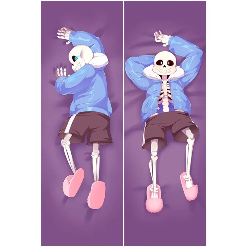 

New Arrival Anime Game Undertale Sans Pillow Covers Dakimakura Case Cool Skull 3D Double-sided Bedding Hugging Body Pillowcase