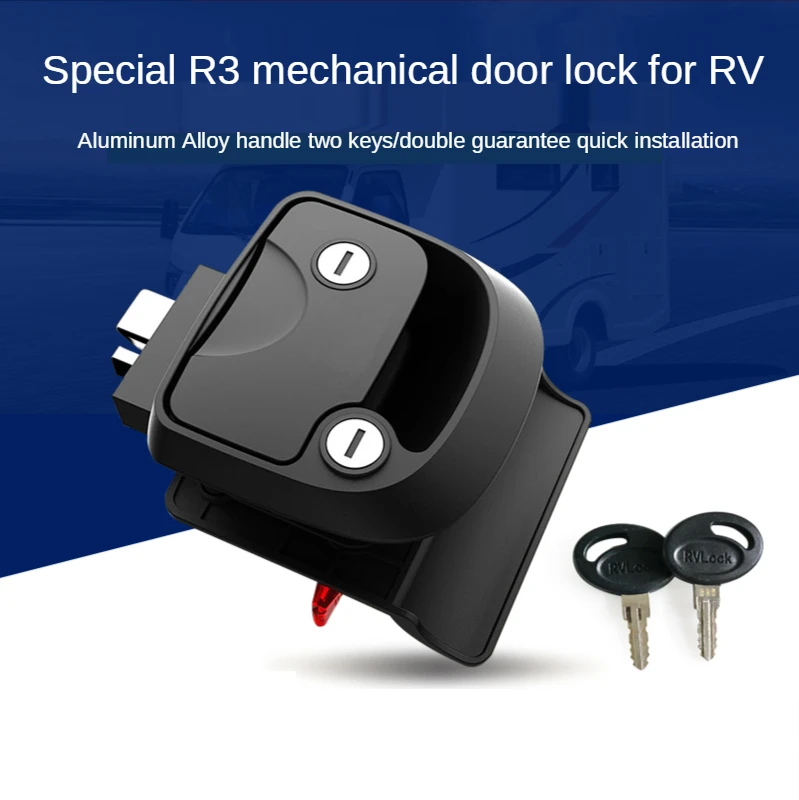 

Push-type door locks,R3 mechanical door lock Special car modified car Motorhome RV accessories Double door lock cylinder