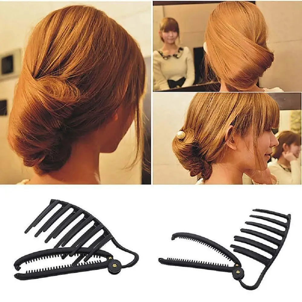 NEW 2021 Magic Women DIY Professional hair clip Hair Styling tools office female braider Comb Clip Hair French Twist Maker