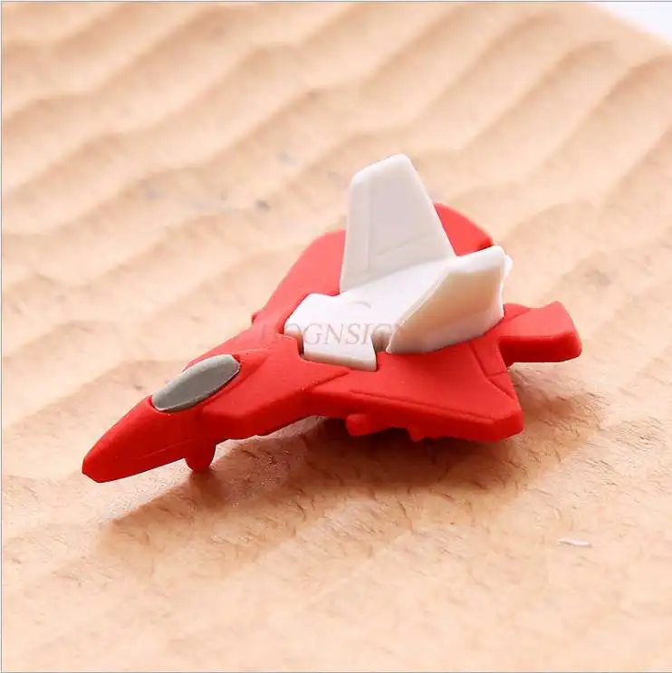 Cute cartoon airplane shape eraser elementary student children's school supplies stationery