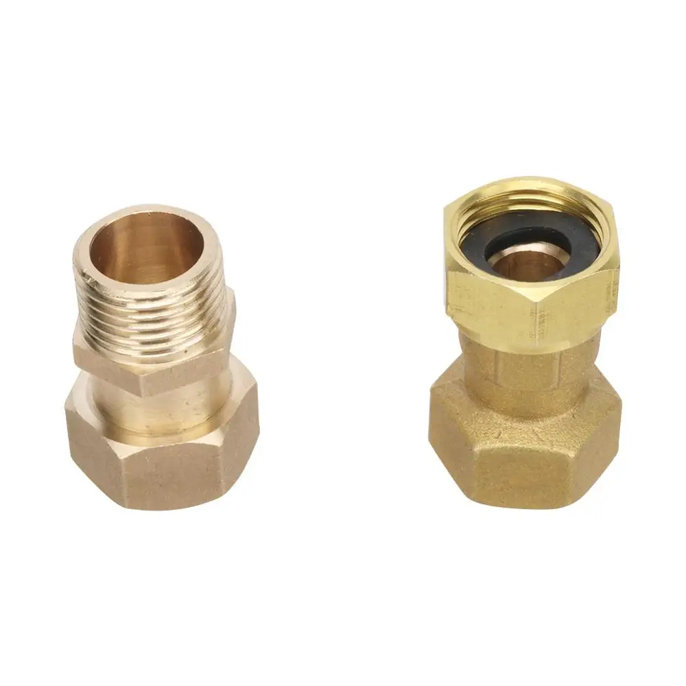 

G1/2 Union Hexagon Straight Connector 1/2" Male/Female Thread Brass Compression Connector Plumbing Pipe Fittings