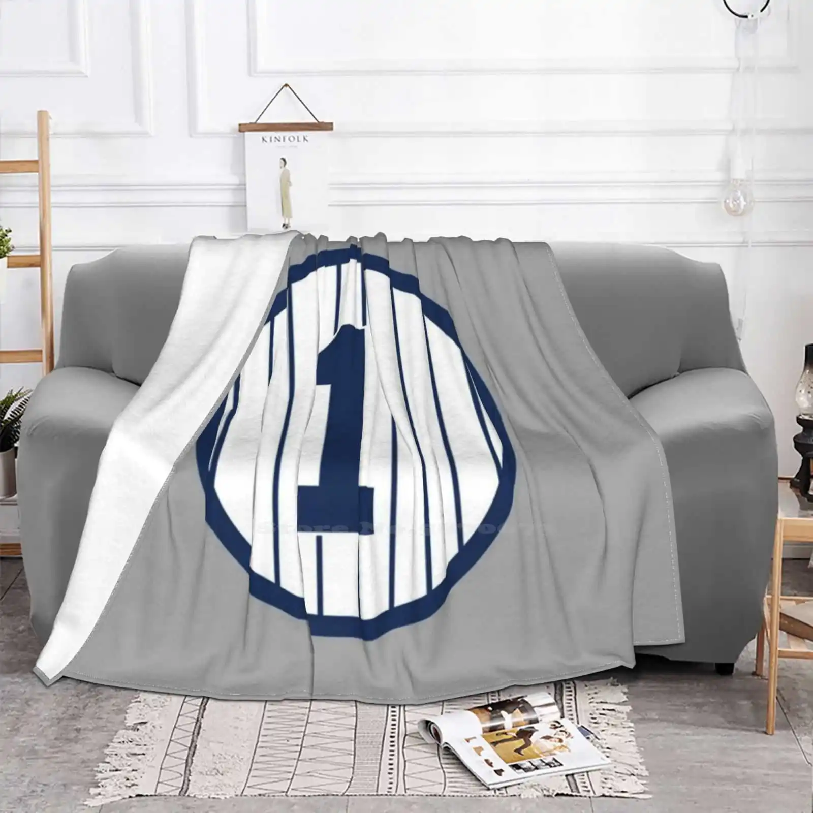 Billy #1 Jersey Number Shaggy Throw Soft Blanket Sofa / Bed / Travel Love Gifts Derek Jeter The Captain Re2pect Mr November Aaro