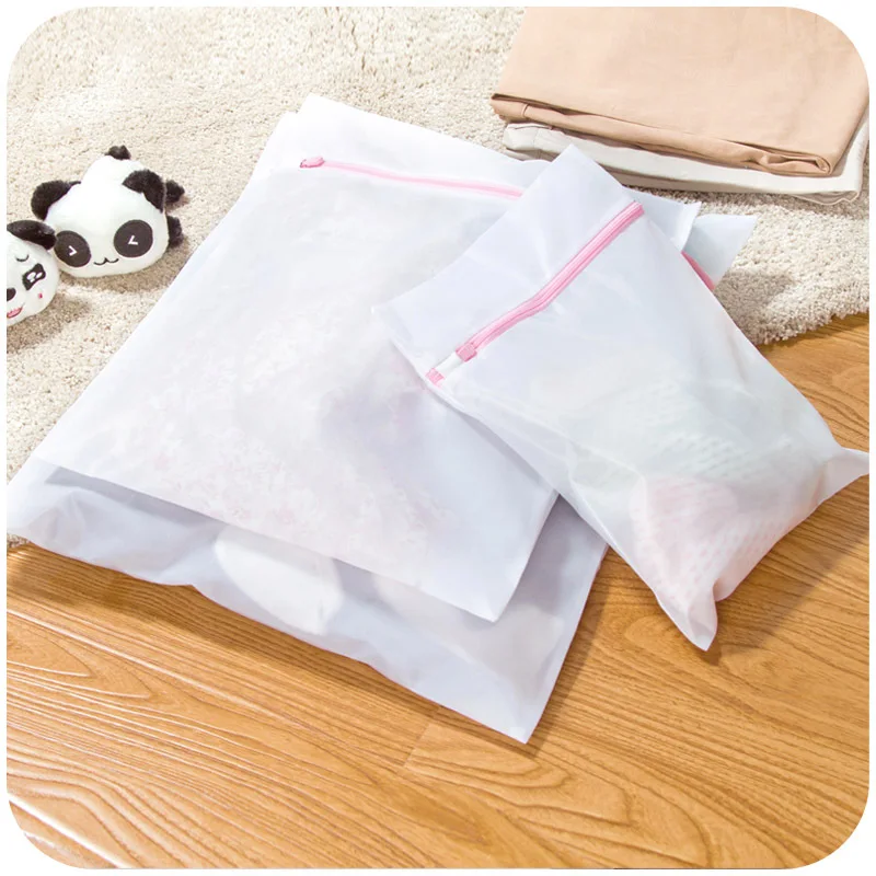 1PC Washing Machine Mesh Net Bags Laundry Bag Durable Zipped Wash Bags Washing Mesh Net Underwear Bra Clothes Sock Durable