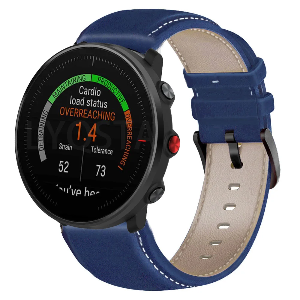 22 mm Lederarmband für Polar Grit X Pro, weiches Sportarmband, Armband für Polar Vantage M/Polar Vantage M2, schnell installiert