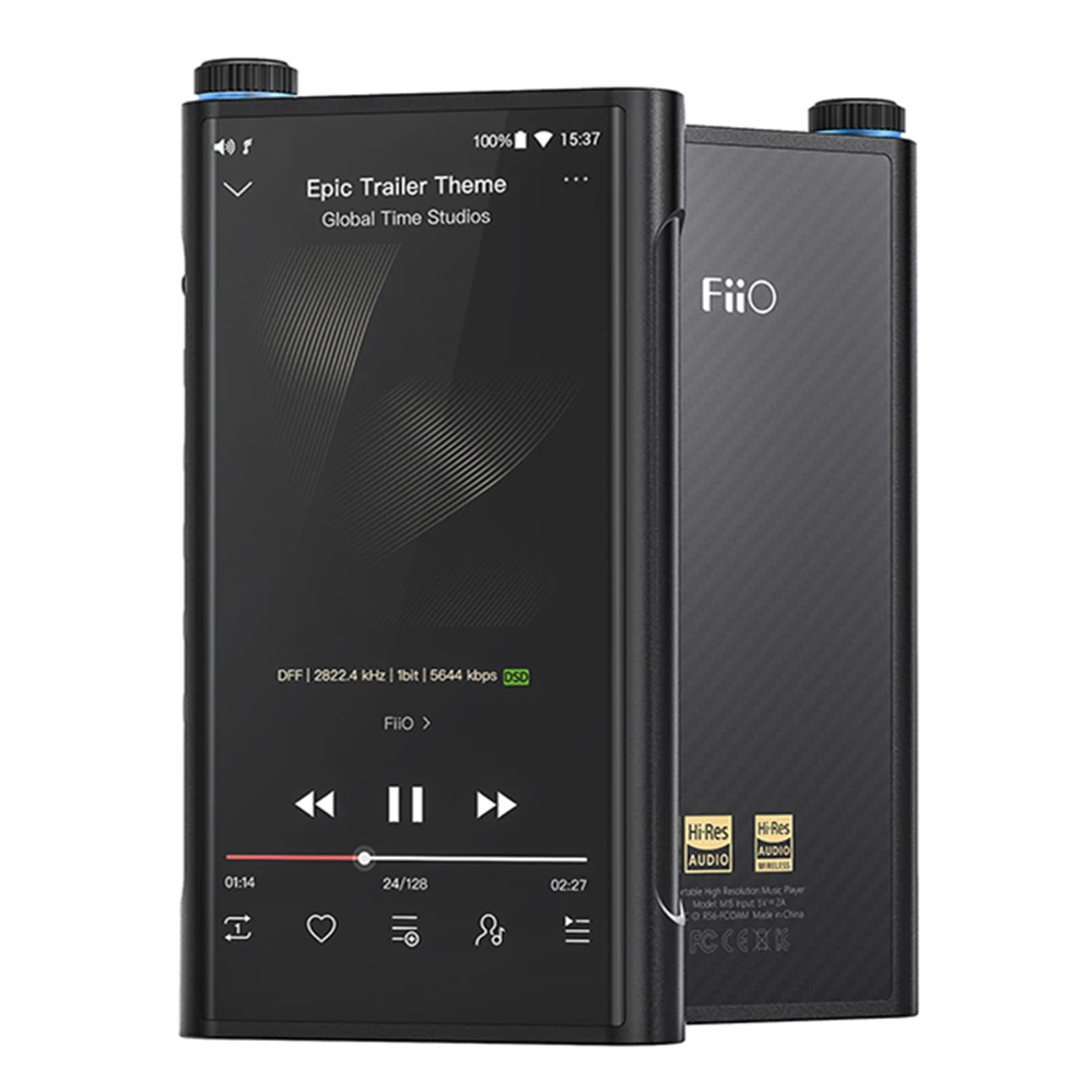 FiiO M15 Flagship Android Dual AK4499 Hi-Res Protable Musc Player MP3 USB DAC,Samsung Exynos7872,XMOS XUF208,DSD512 768kHz/32bit